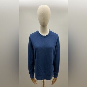 Laura Scott Blue Crewneck Sweatshirt Women’s S/C Small Cotton Blen